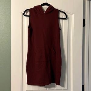 Hoodie sleeveless dress